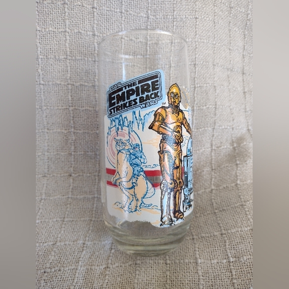 ORIGINAL 1980(!) Star Wars The Empire Strikes Back Collectible Glass Burger King - Picture 3 of 9
